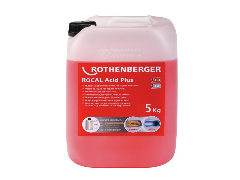 ROCAL Acid Plus Kireç Çözücü Konsantre Formül Cu & Fe 5kg
