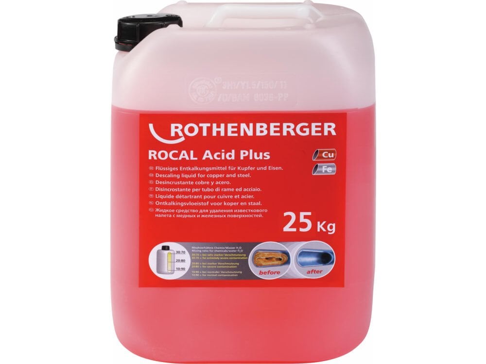 ROCAL Acid Plus Kireç Çözücü Konsantre Formül Cu & Fe 25kg