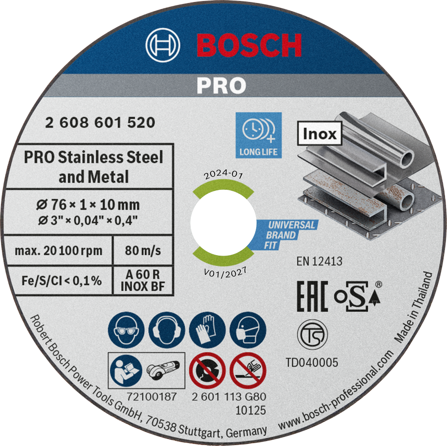 PRO Stainless Steel and Metal Kesme Diski