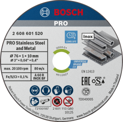 PRO Stainless Steel and Metal Kesme Diski